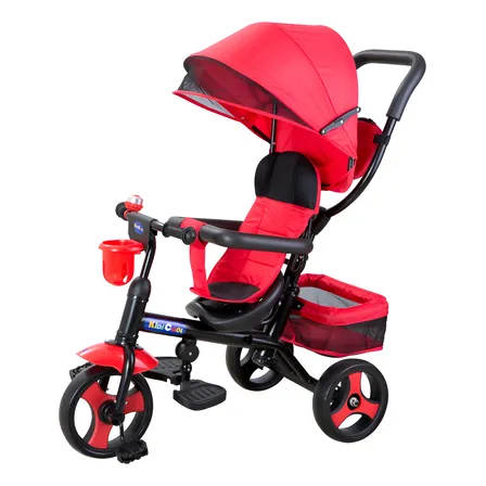 Triciclo 4 Funciones En 1 - Kidscool Color Rojo