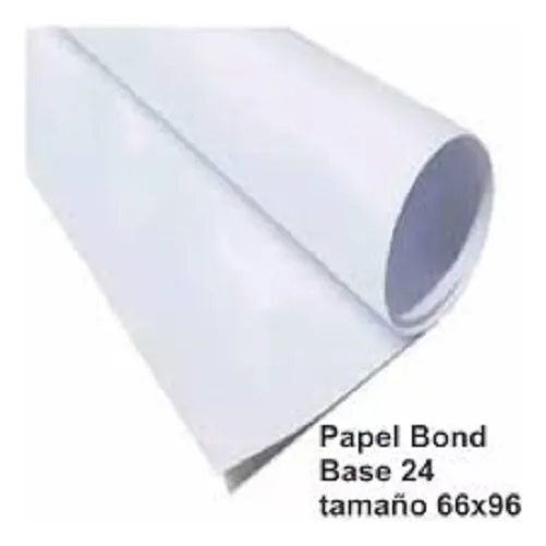 Papel Bond Base 24 Resmas De 500 66*96