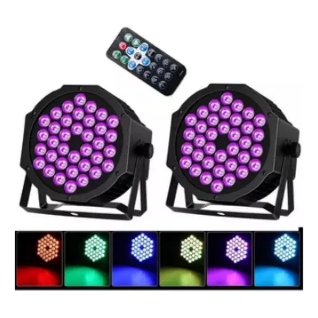 54w Cañon De Leds Rgb Audioritmico Dmx Multicolor Fiestas2pc