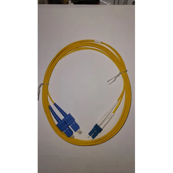 Patch Cord Fo Sm Lc/upc Sc/upc 2mts Duplex Cruzado Azul