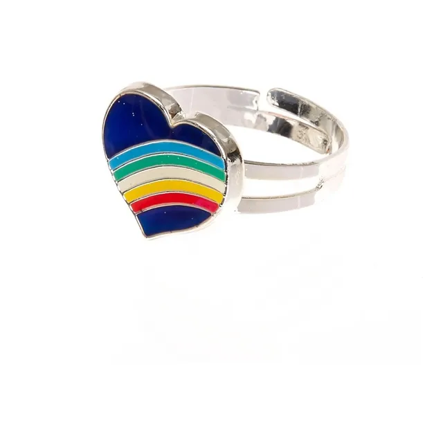Anillos Acero Cambia De Color S/estado De Ánimo Regulab X 10