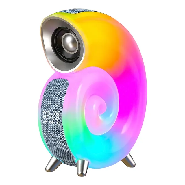 Bocina Bluetooth Con Reloj Despertador Y Inteligente Lámpara