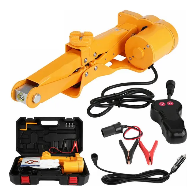 Gato Hidraulico Electrico Automotriz 3 Ton 12v + Llave Eléct
