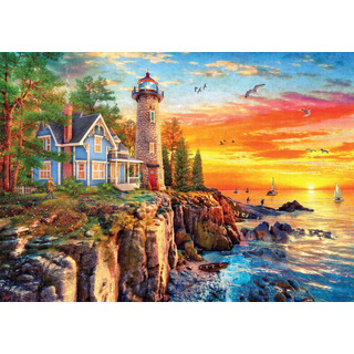 Juegos Buffalo - Faro Rocky Cliff - 300 Piezas Grandes ... Juegos Buffalo - Faro Rocky Cliff - 300 Piezas Grandes ...