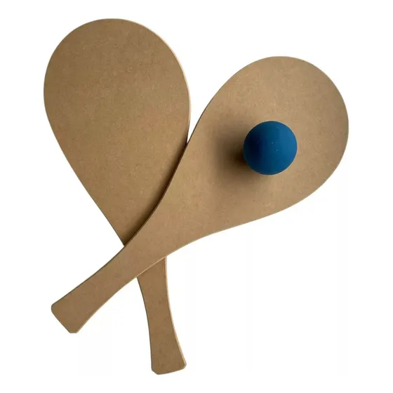 Pelota Paleta Playa Juego Tenis Padel Playera De Madera