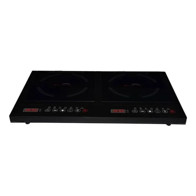 Estufa eléctrica - Ecocinare Cook-02 127V color negro - 2 hornallas