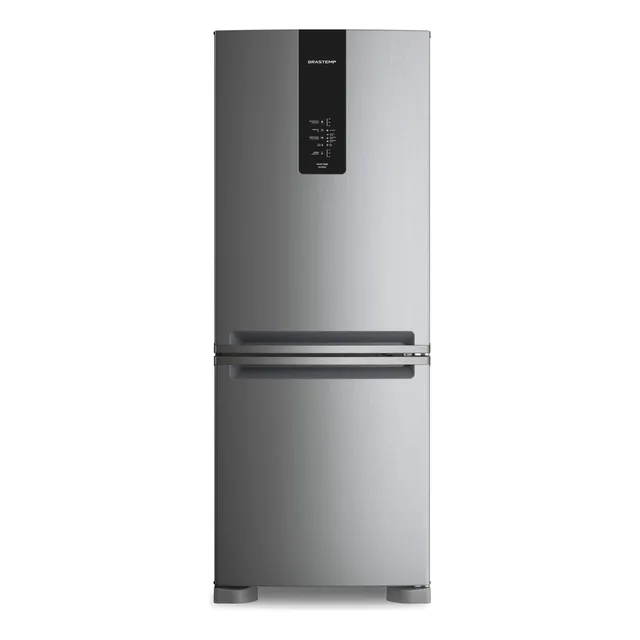 Geladeira Frost Free Brastemp Inverse 447 Litros Inox - Bre57fk 220v Geladeira Frost Free Brastemp Inverse 447 Litros Inox - Bre57fk 220v