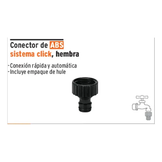 Conector Manguera Jardin Plastico Hembra Truper  52459 