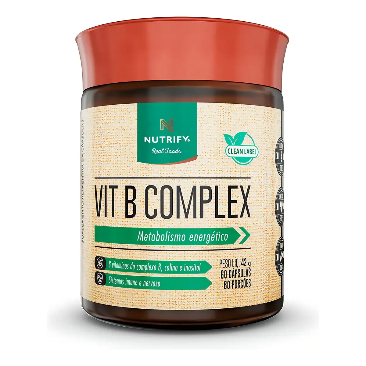 Suplemento Nutrify Vitaminas e Minerais Magnésio com 90 cápsulas — foto 9