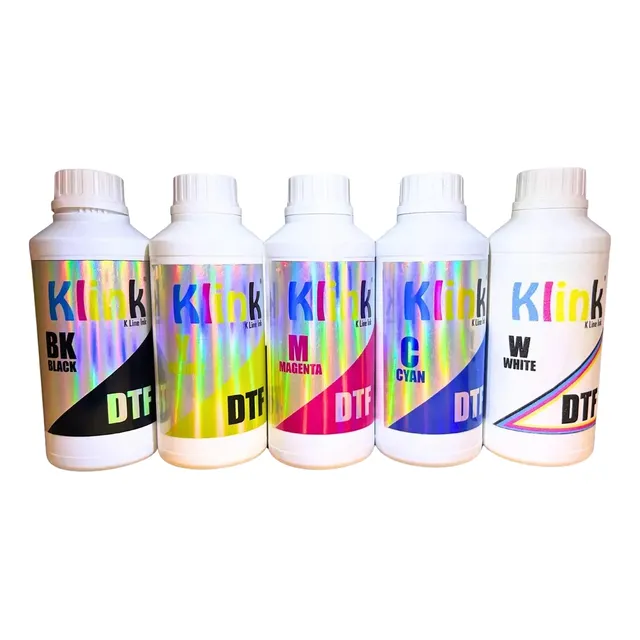 Klink 5 Tintas Pigmentadas Dtf De 500 Ml Para Xp600/4720/i32