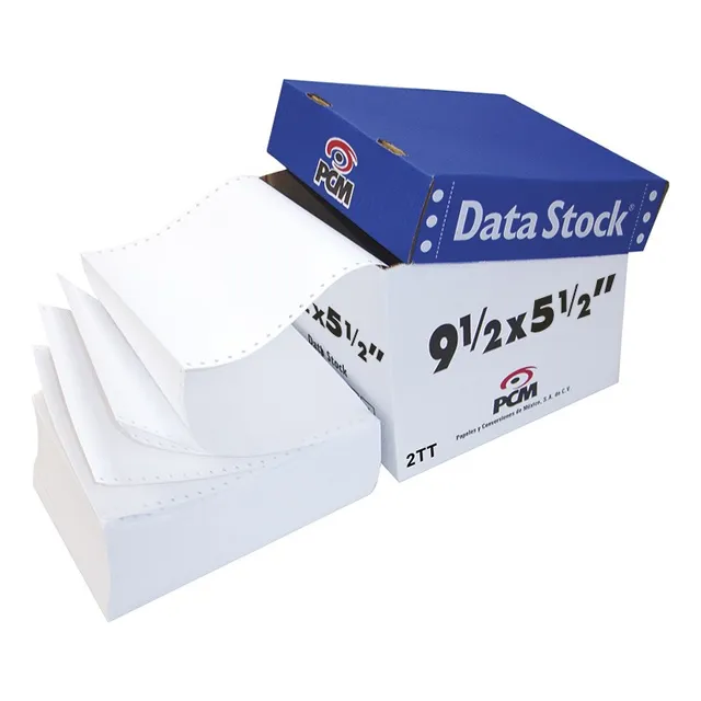 Papel Stock Pcm Forma Continua 9.5x5.5 2tt 3000 Juegos