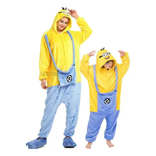 Conjunto De Pijama De Mujer Lobo Franela Oso Tigre