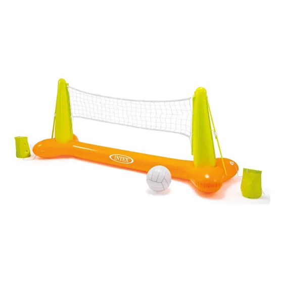 Juego De Volibol Piscina Flotador Inflable Red Pelota Intex