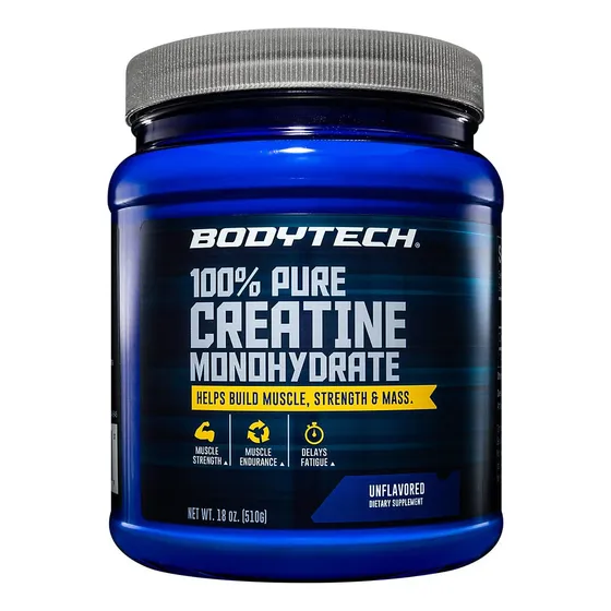 Monohidrato De Creatina En Polvo Bodytech 100% Puro, 500 Ml