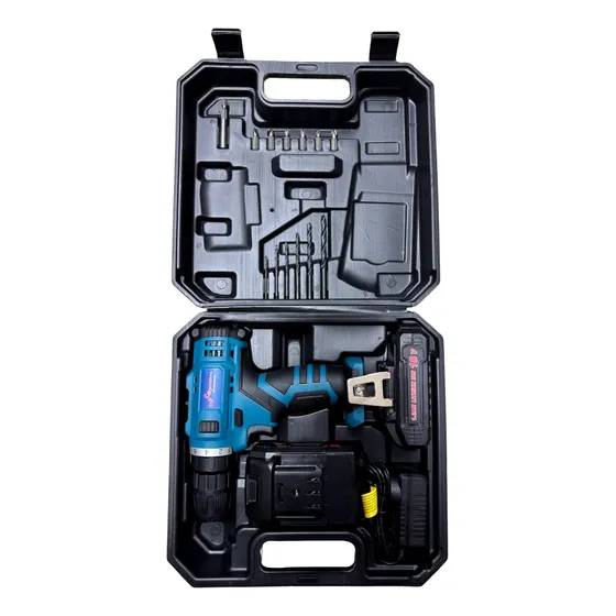 Juego De Taladro Inalambrico De 10mm 13 Accesorios Y 2 Bat