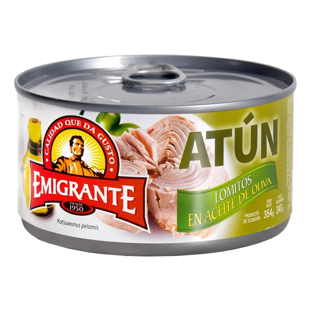 Atún Lomitos En Aceite De Oliva Emigrante 354 Grs