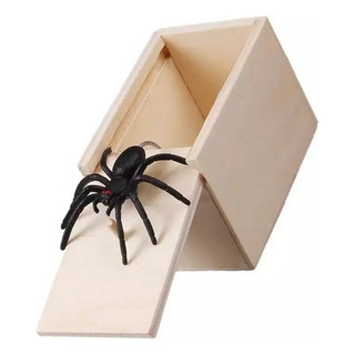 Juguetes De Broma - Araña En Caja Divertido Fiesta Color Negro Juguetes De Broma - Araña En Caja Divertido Fiesta Color Negro