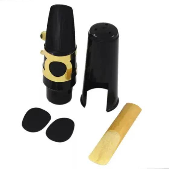 Bocal De Sax Kit Palheta Fivela De Metal Com Tampa E Almofadas Premium Bertô