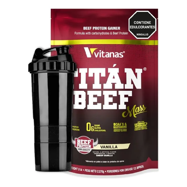 Titan Beef Mass 5lb Carnivor Mas - Unidad a $128000