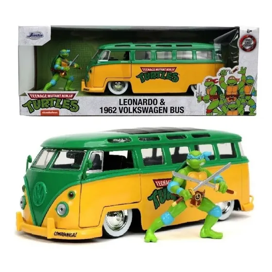 1962 Volkswagen Combi Tortugas Ninja Leonardo Jada Esc 1:24