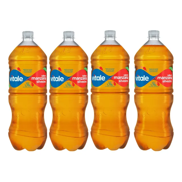 Agua Saborizada Manzana Vitale 1.75 L. Sin Azucar (x4u)