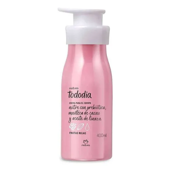 Crema Para El Cuerpo Natura Tododia Frutas Rojas nutritiva 400 Ml