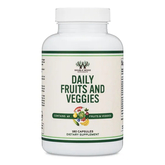 Suplemento Double Wood Frutas Y Verduras 180 Cápsulas