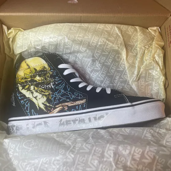 Zapatillas Vans Metallica Sad But True Nuevas Caña Alta