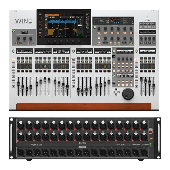 Mesa De Som Digital + Expansor 48 Canais Behringer Wing S32