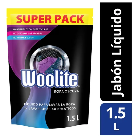Woolite Jabón Líquido Ropa Oscura Matic Repuesto 1.5l