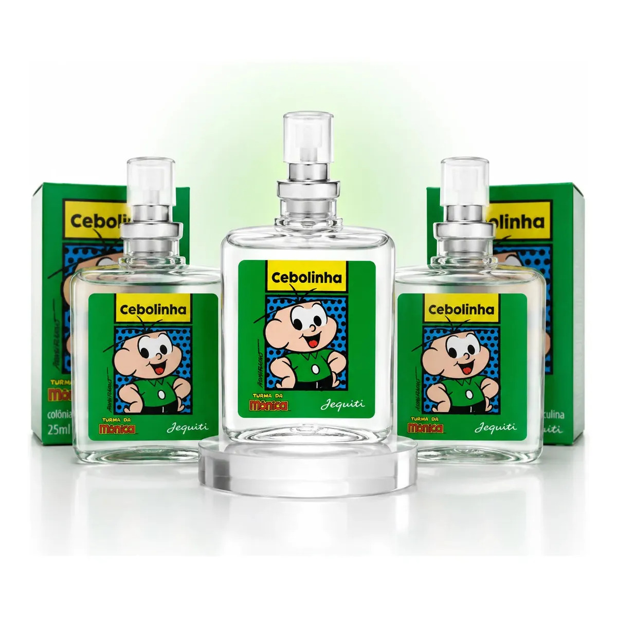 Kit 3 Perfumes Cebolinha Jequiti 25ml Infantil Turma da Mônica Colônia Masculina Kit Presente Original Kit 3 Perfumes Cebolinha Jequiti 25ml Infantil Turma da Mônica Colônia Masculina Kit Presente Original