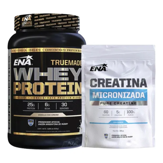 Combo Ena Whey Protein Vainilla 903g+creatina Neutro 300gr