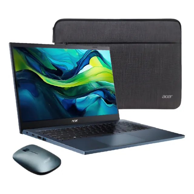 Laptop Acer Aspire Ryzen 5 8gb 512gb Azul + Funda Y Mouse