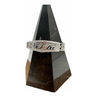 Esclava Con Nombre Plata Fina Ley 925 Cubana Bisel 1cm 21cm Esclava Con Nombre Plata Fina Ley 925 Cubana Bisel 1cm 21cm