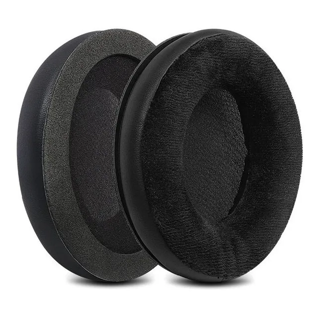 Par De Espumas Almofadas Para Hyperx Revolver Veludo Cor Preto