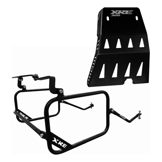 Protetor Carenagem Traseiro Xre 300 Xre300 + Protetor Carter