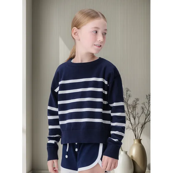 Buzo Infantil De Punto A Rayas - Lauu
