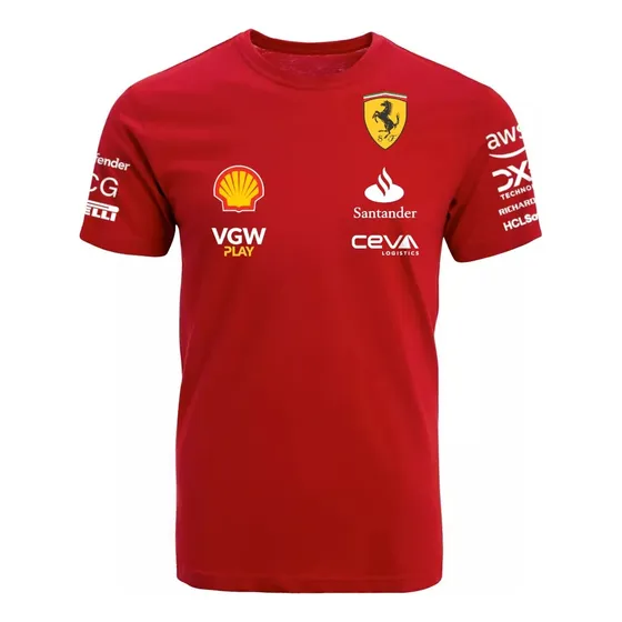 Franela Estampada Ferrari Algodon Unisex