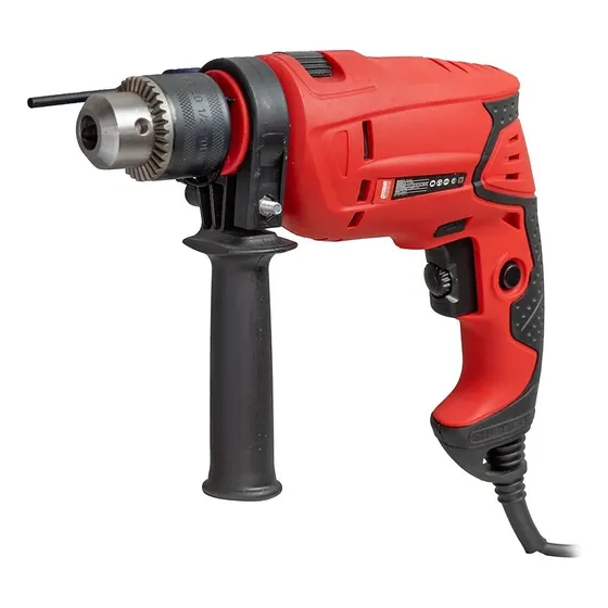 Taladro Percutor Electrico 650w Omaha Vel Variable 13mm Color Rojo Frecuencia 50