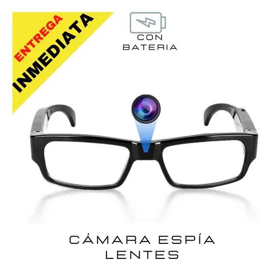 Camara Espia Lentes Audio Video Recargable Microfono