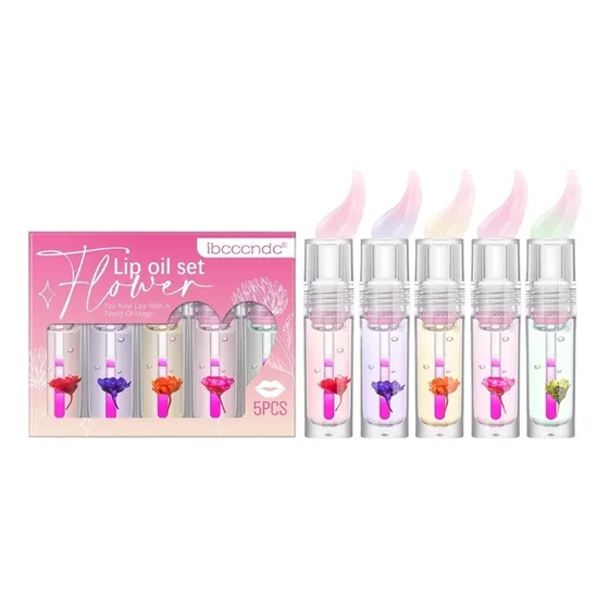 Da Aceite De Labios Que Cambia De Color De Flor