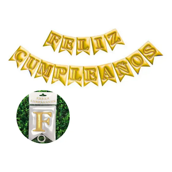 Banderin Feliz Cumpleaños 3d Nuevo Modelo
