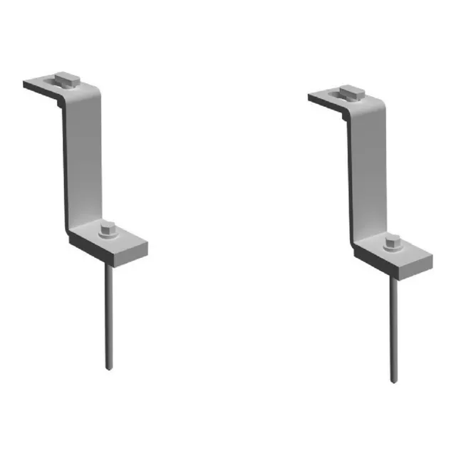 Estrutura Suporte Fixa Telha Metálica Painel Solar Kit 02 Un
