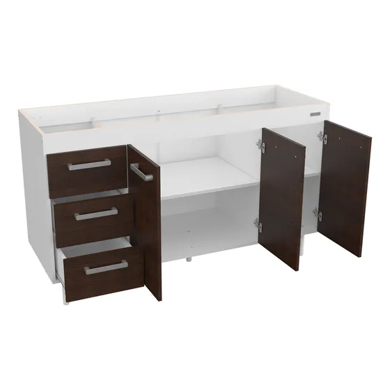Bajo Mesada 3 Puertas 3 Cajones 1,40m Mosconi