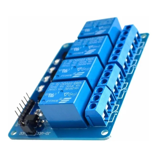 Módulo Relé 4 Canais 110/220 Entrada 5v Para Arduino No Full