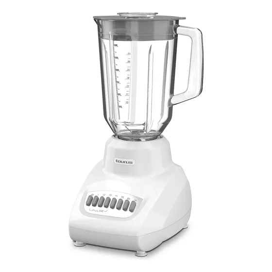 Licuadora Vidrio, 7 Velocidades, 1.5 L, 500 W Taurus Gaudí Color Blanco