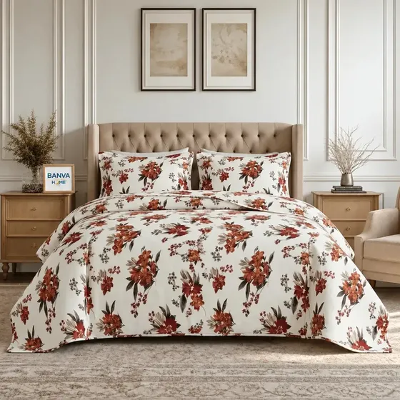 Cubrecamas King 2.5 Plazas Marron Cobertor Quilt Bruselas 2 Fundas Almohada Suave Acolchado Liviano Verano Invierno Textil Verano Invierno