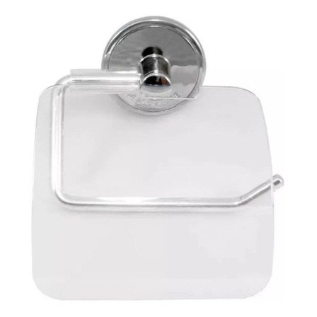 Porta Papel Higiênico De Parede Adesivo - Dispensa Parafusos Cor Cromo Porta Papel Higiênico De Parede Adesivo - Dispensa Parafusos Cor Cromo