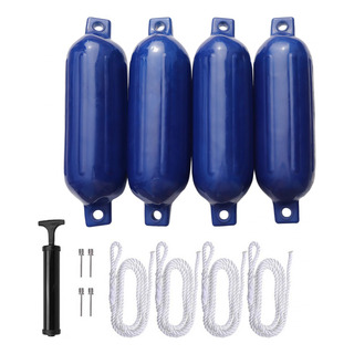 4 Uds. De Parachoques De Guardabarros Para Barcos, Azul 4 Uds. De Parachoques De Guardabarros Para Barcos, Azul