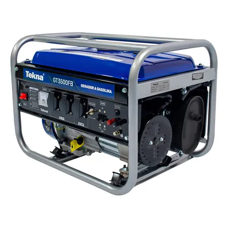 Gerador Tekna Gt3500fb A Gasolina 3.1 Kw Monofásico Bivolt